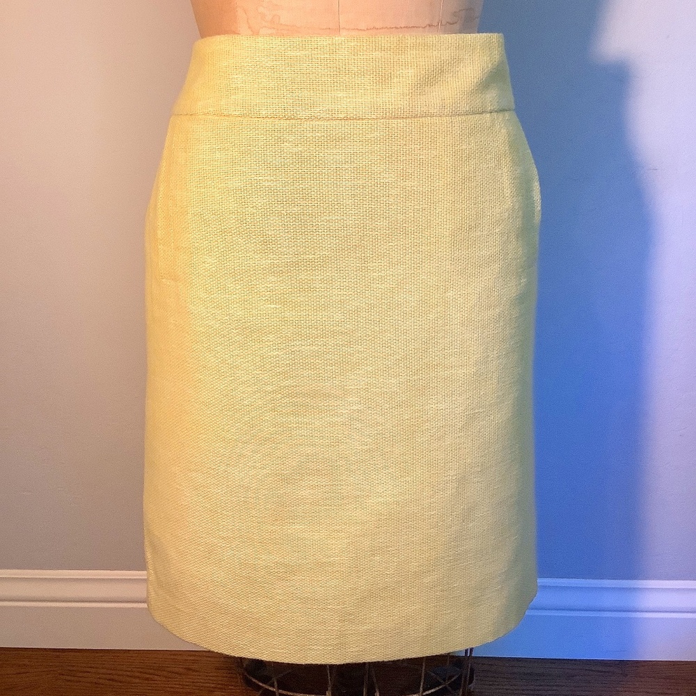 Banana Republic Cotton/Linen Tweed Skirt 14